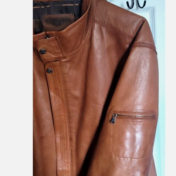 VTG Robert Comstock & Co Lambskin Leather Jacket XL Motorcycle Bomber Flight - Picture 7 of 16